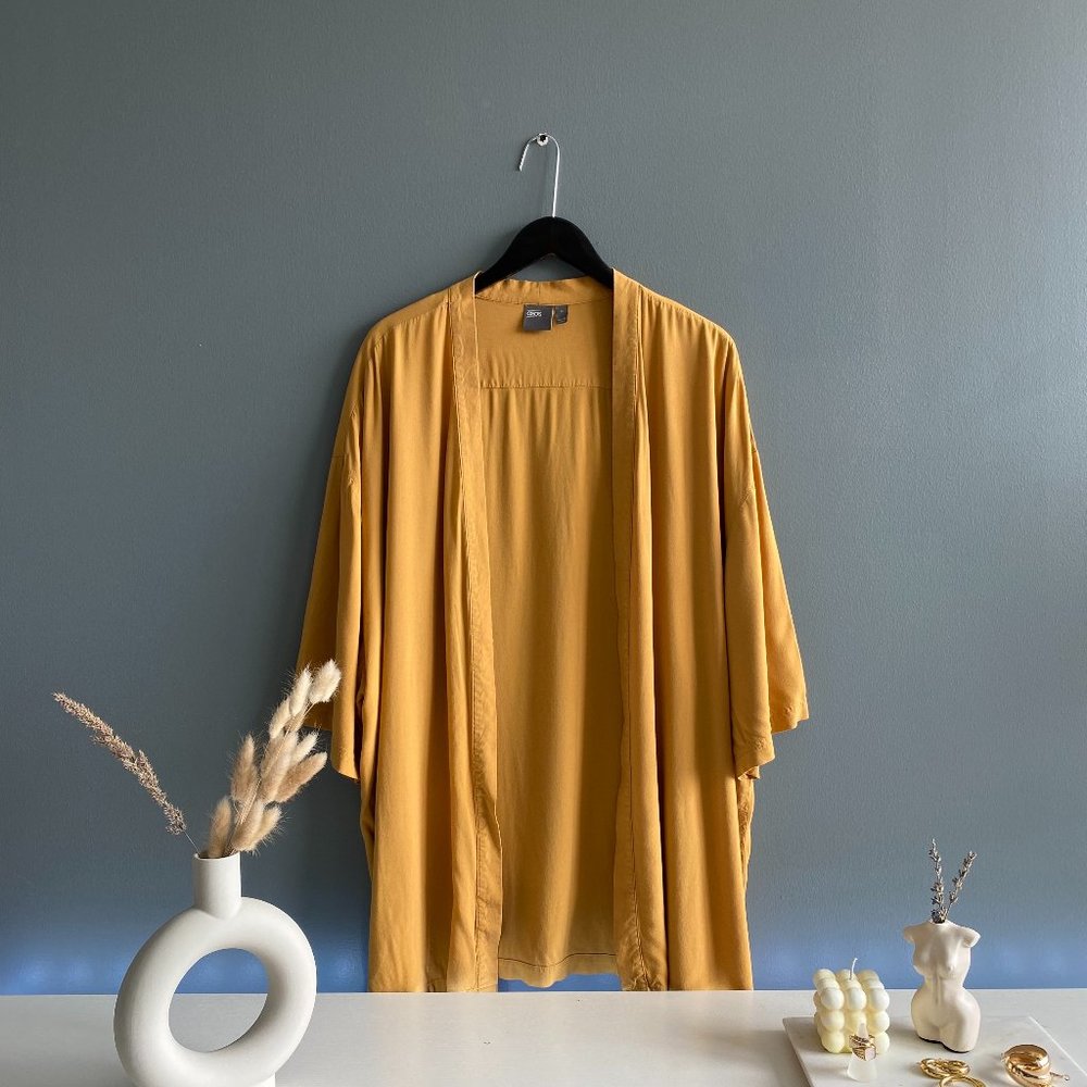 Unisex Mustard Kimono